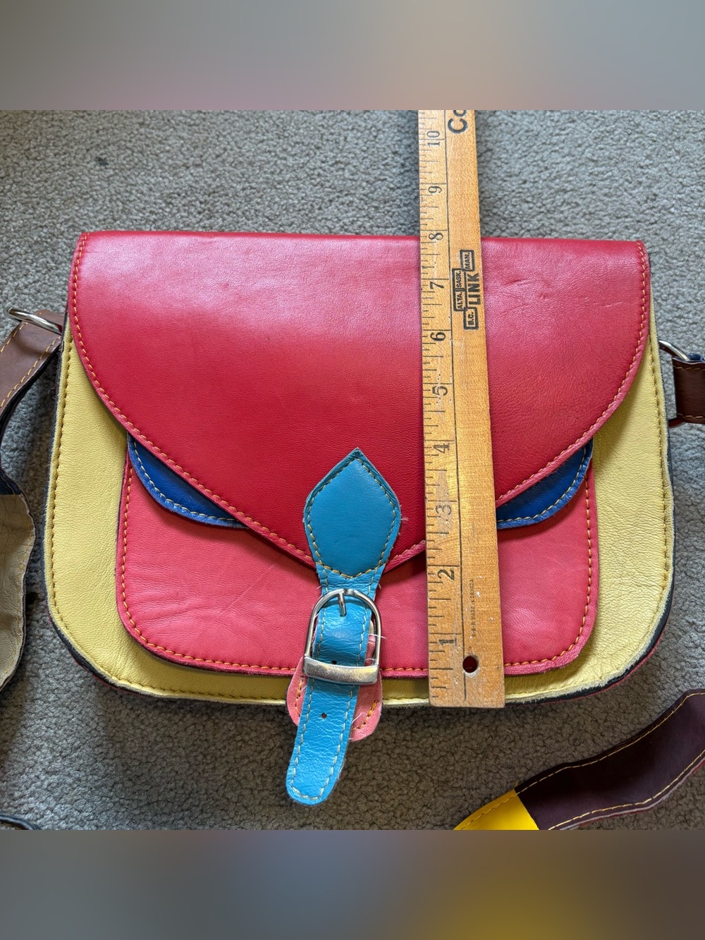 Leather Colourblock Purse